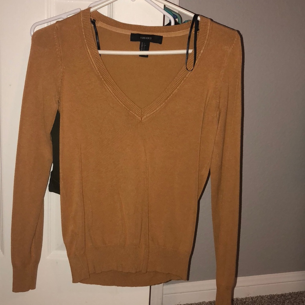 Forever 21 mustard sweater